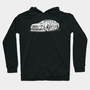 Chevy 24 Super NAPA Racing Wireframe Hoodie